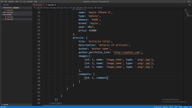 Vuejs - Part-2 : using v-for for list render in DOM смотреть онлайн