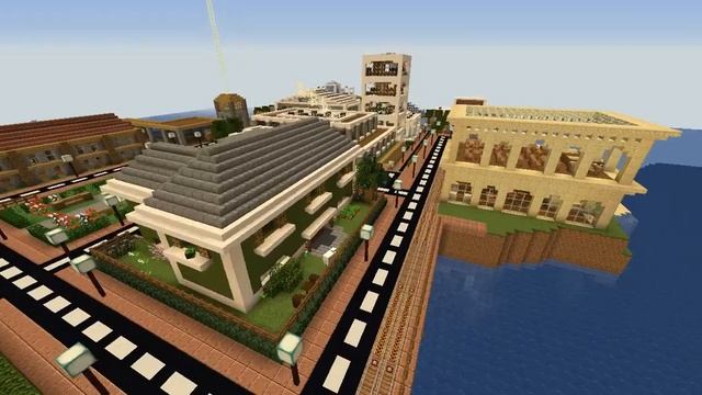 1.15.2 Small Minecraft City Map смотреть онлайн