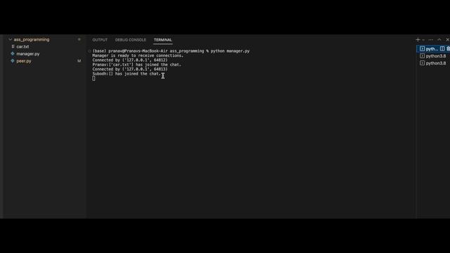 Socket Programming using Python for file transferring and Chatting in peer to peer смотреть онлайн
