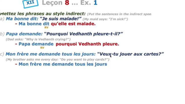 12 std french lesson 8, exercise 1 смотреть онлайн
