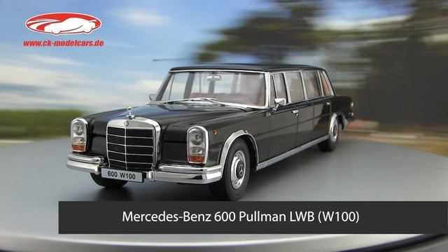 Ck-modelcars-video: Mercedes-Benz 600 Pullman LWB (W100) Baujahr 1964 Schwarz 1:18 KK-Scale