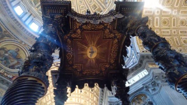 Baldacchino by Bernini San Pietro Vaticano смотреть онлайн