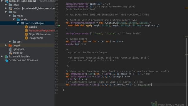 Scala Tutorial - Scala at Light Speed, Part 4: Functional Programming смотреть онлайн