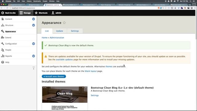 Drupal 8 Basics #19 - Installing A Theme In Drupal 8 смотреть онлайн