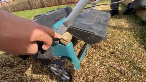 Скарфикация газона. Обзор скарификатора Макита UV3600. Глубокое прорезанные дернины.