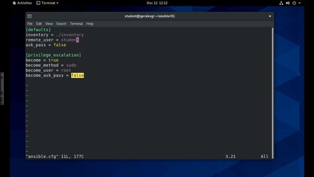 Create a configuration file | Module 1 - Lecture 5 смотреть онлайн