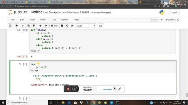 Python from beginning - 6 (try, except) смотреть онлайн
