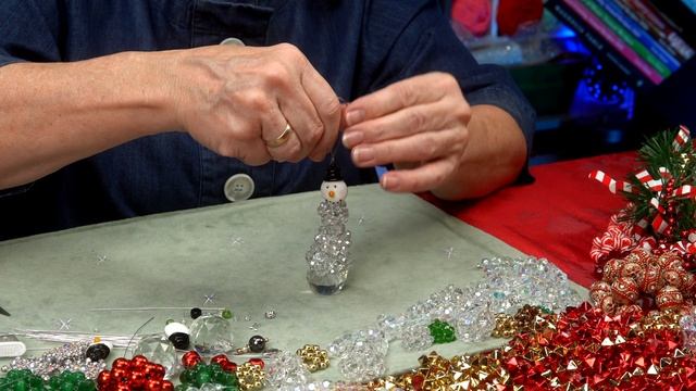 How to Make a Beaded Prism Snowman, Christmas Decoration, Ornament смотреть онлайн