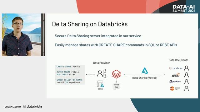 Announcing Delta Sharing with Demo | Matei Zaharia | Keynote Data + AI Summit NA 2021 смотреть онлайн