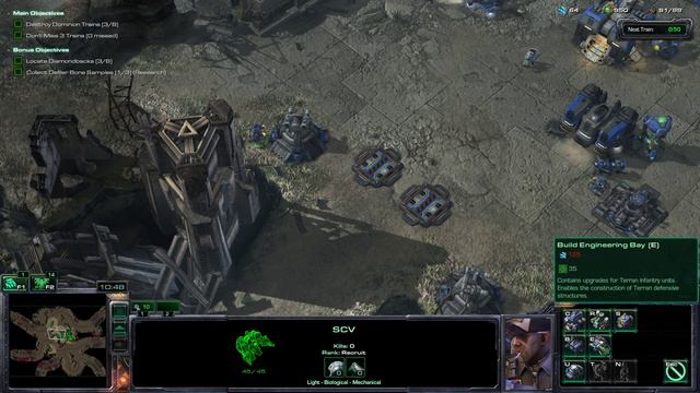 StarCraft II - Terran Campaign - Wings of Liberty - The Great Train Robbery - Part 7 смотреть онлайн