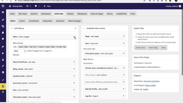 Admin Bar Settings with WP User Interface смотреть онлайн