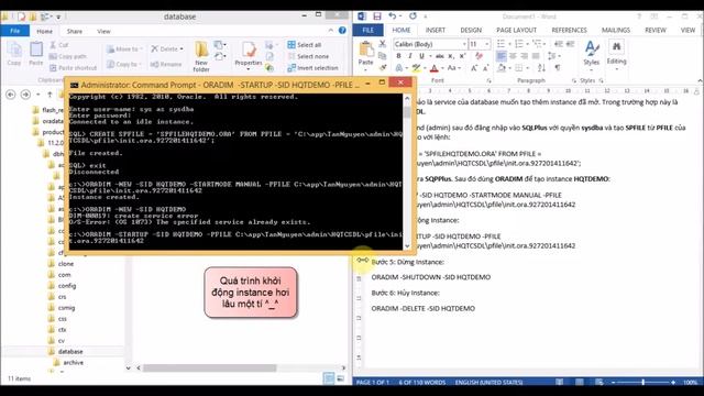 DEMO create, startup, shutdown and delete instance in Oracle 11g смотреть онлайн