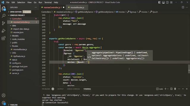 #83 Aggregation pipeline: $unwind & $project |Using MongoDB with Express | A Complete NODE JS Cours смотреть онлайн