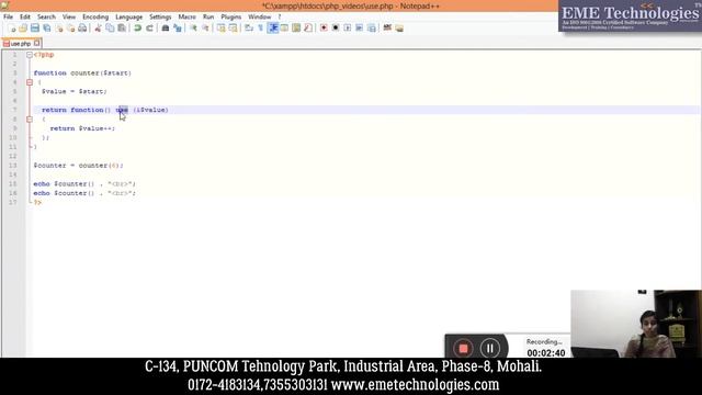 How to use "use" keyword in PHP смотреть онлайн