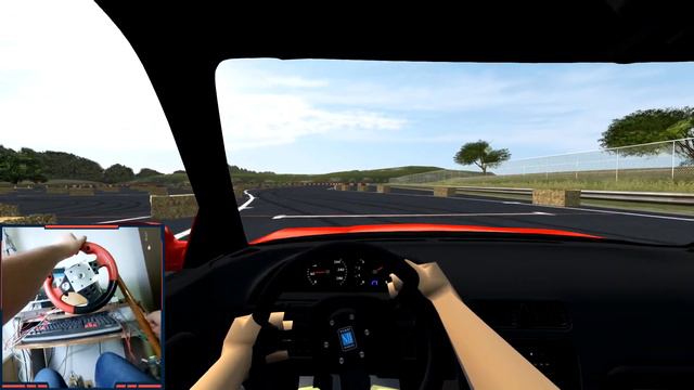 1JZ S13 Drifitng at EBISU w /DIY FFB Steering wheel | LFS #7 смотреть онлайн