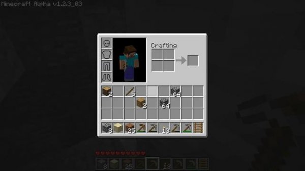 Minecraft alpha 1.2.3_03 Gameplay!