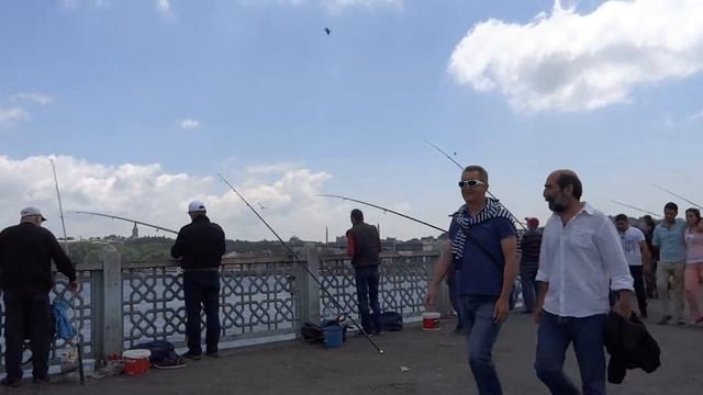 Стамбул, Галатский мост. смотреть онлайн