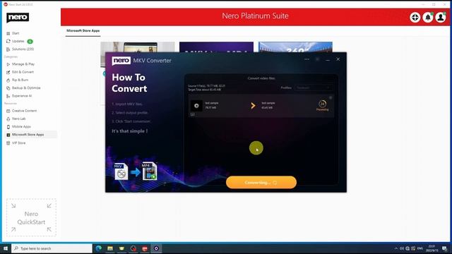 How to Convert MKV to MP4 | Nero MKV Converter Tutorial смотреть онлайн