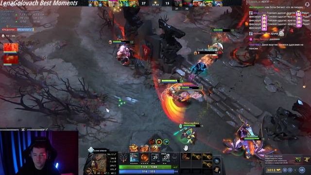 Головач играет 1 против 4 | Настоящая Легенда Доты | LenaGolovach Best Moments | Dota 2
