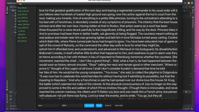 Text generator model with linked list (java) смотреть онлайн