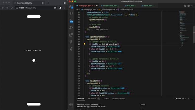 PONG • Flutter Game from Scratch смотреть онлайн