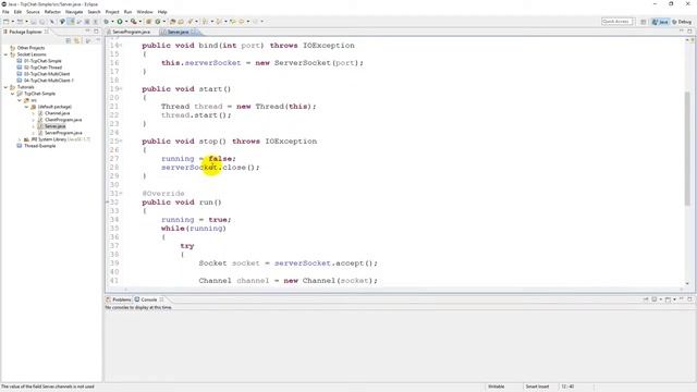 JAVA NETWORK : TCP Chat (Stream Socket) [Part 09 : Server - Multiple Clients] смотреть онлайн
