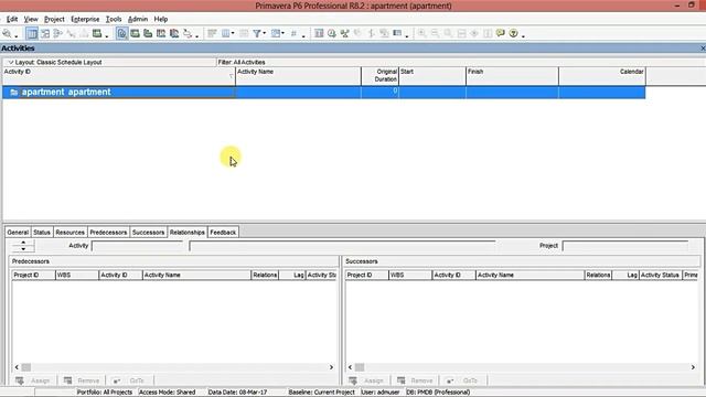 primavera p6 How to creat New Project смотреть онлайн