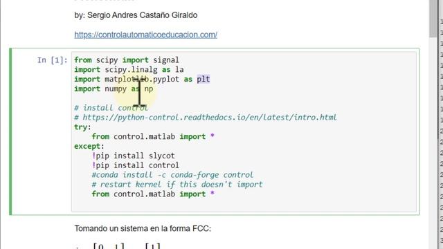 Formula de ACKERMAN ♻️ Matlab - Python [Realimentación de Estados] #004 смотреть онлайн