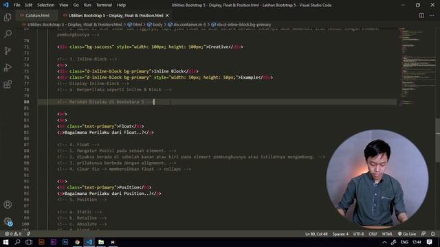 Tutorial Layout Website dengan DISPLAY, FLOAT & POSITION dengan Bootstrap 5 || Belajar Bootstrap 5 смотреть онлайн