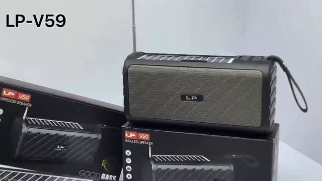 Портативные колонки LP-V59 c зарядкой от солнечной энергии. смотреть онлайн