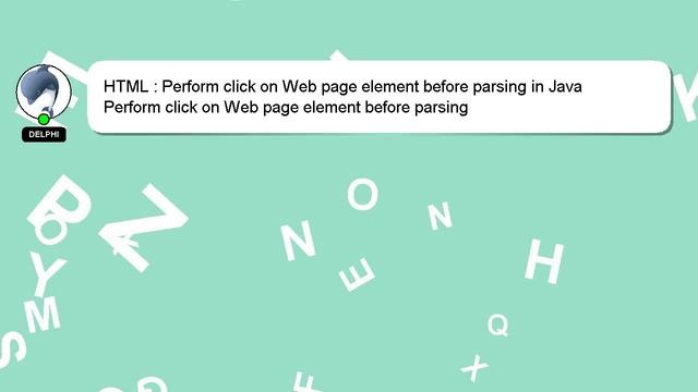 HTML : Perform click on Web page element before parsing in Java смотреть онлайн