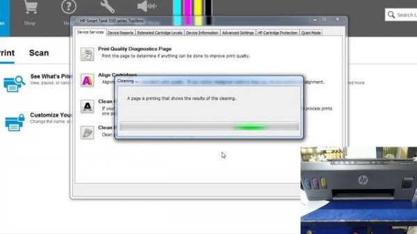 hp smart tank 515 printer head cleaning