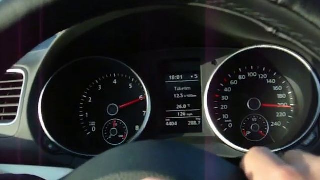 golf VI 1.6 102 hp top speed in türkey.. (210 km/h) смотреть онлайн