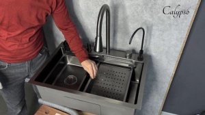 Многофункциональная мойка Calypso CS6846-6 c водопадным изливом и ринзером обзор комплектации