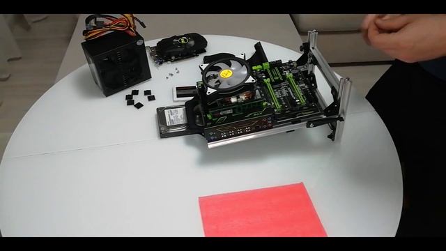 Открытый стенд для ПК. Кастомный корпус. смотреть онлайн