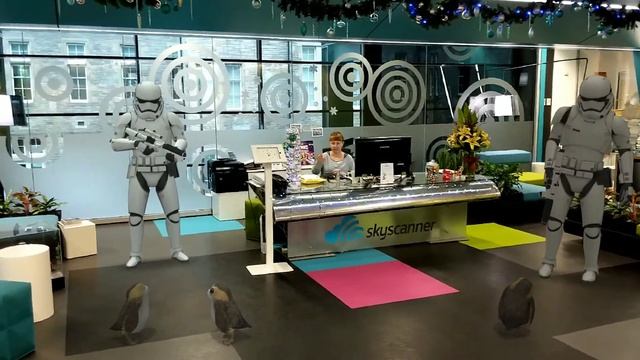 Skyscanner Edinburgh Reception has a Porg issue смотреть онлайн