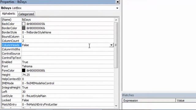 Excel VBA UserForm ListBox Column Headings смотреть онлайн