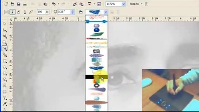 Sketching using the Wacom Bamboo Tablet | Tutorial corel draw смотреть онлайн