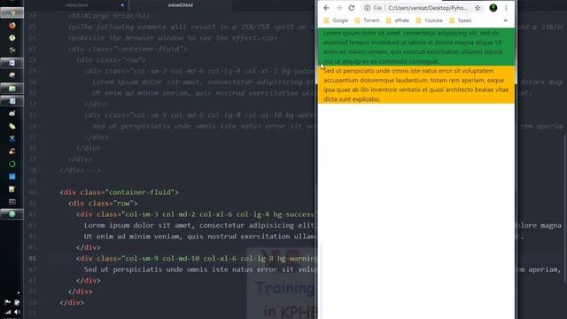 Grid System Clasess for MD Large and Extra Large Devices Bootstrap Telugu 47 No Gutters Class смотреть онлайн