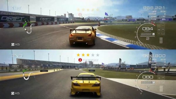 GRID Autosport / Local Multiplayer PC Games / Two Players / Split Screen Racing Game
