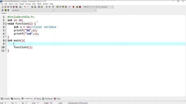 #webx #C | Global variable in C | C Tutorials : 10 смотреть онлайн