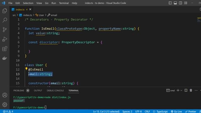 [Arabic] TypeScript : #48 - Property Decorator смотреть онлайн