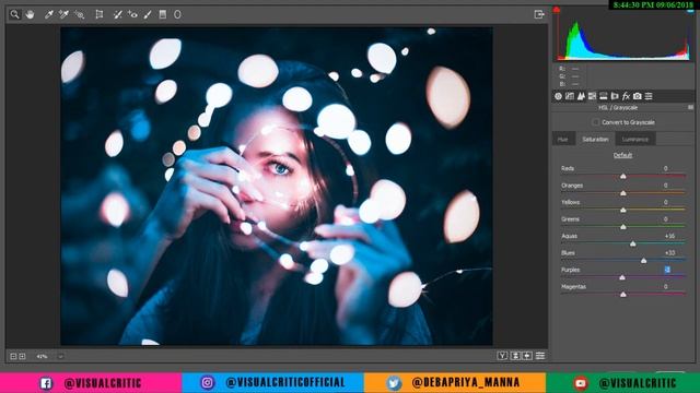 PHOTOSHOP TUTORIAL - PINK BLUE COLOR GRADING || PHOTOSHOP CC 2018 || CAMERA RAW || смотреть онлайн