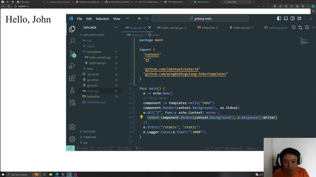#1 Setup Environment [Get Started With Golang Echo + HTMX] смотреть онлайн