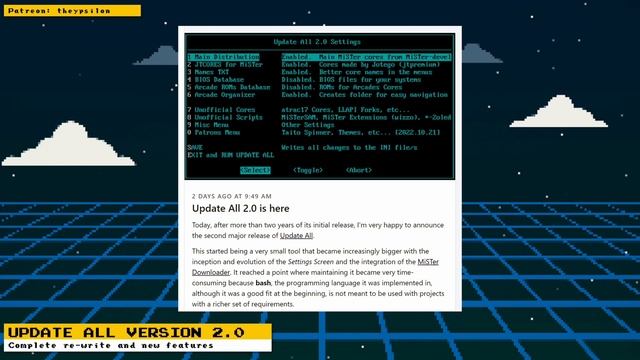 MiSTer FPGA News - Out Run, Dragons Lair, Update All & More смотреть онлайн