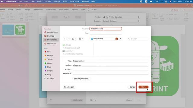 วิธีแปลงไฟล์ Word, Excel, PowerPoint เป็นไฟล์ PDF สำหรับเครื่อง Mac смотреть онлайн