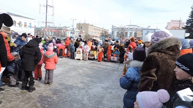 Парад санок г.Троицк Челябинской обл. смотреть онлайн