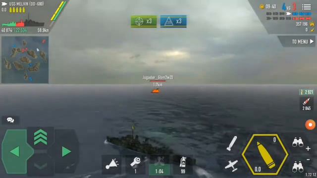 [BATTLE OF WARSHIPS]USS MELVIN (DD-680) GAMEPLAY смотреть онлайн