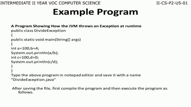 VOCATIONAL COMPUTER SCIENCE 2ND YEAR P1 - U5 -01- EXCEPTION HANDLING & THREADS смотреть онлайн