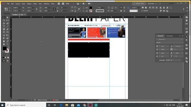 How to design a Tabloid | Newspaper layout in InDesign смотреть онлайн